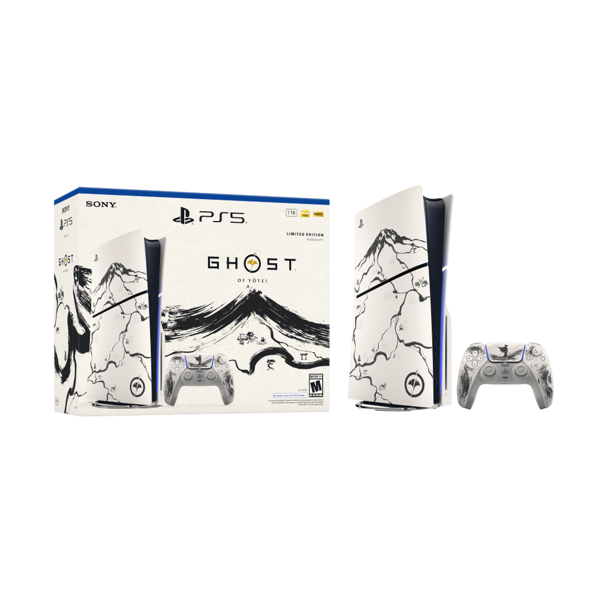 PlayStation 5 Console — Ghost of Yōtei Black Limited Edition Bundle